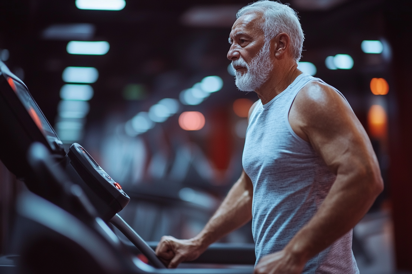 Група людей старшого віку займається фітнесом під керівництвом досвідчених тренерів